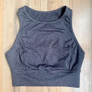 JoyLab Charcoal Sleeveless Crop Top